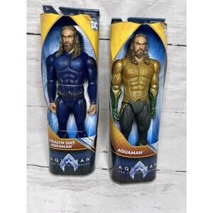 Lot of 2 DC Comics Aquaman + Stealth Unit Aquaman 12” Action Figures NEW In Box
